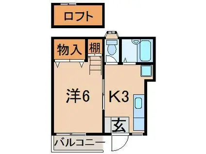 アトレ一番館(1K/1階)の間取り写真