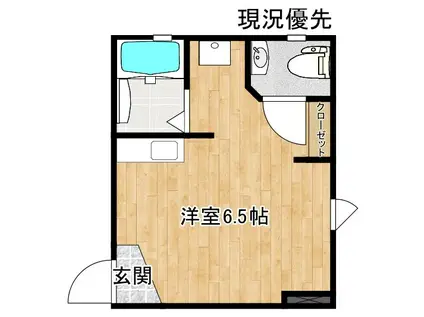 カレント(ワンルーム/1階)の間取り写真