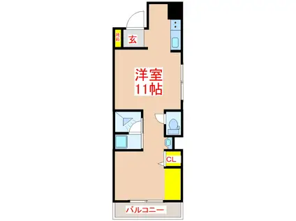 SEPLUS西千石(ワンルーム/3階)の間取り写真