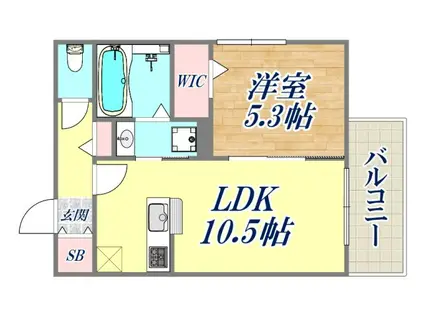 D-ROOM大塚町(1LDK/1階)の間取り写真