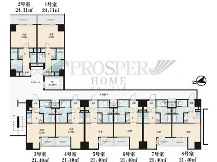 ARTIZA森ノ宮D.C(1K/10階)の間取り写真