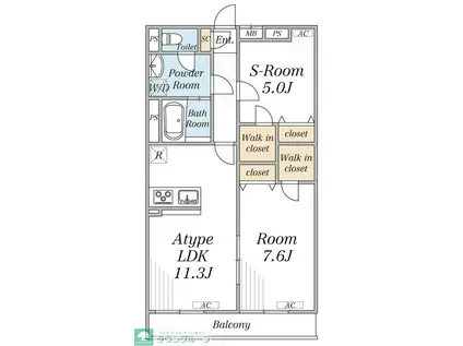 リブリ・足立区竹の塚6(1SLDK/1階)の間取り写真
