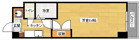 WING STK(1K/6階)の間取り写真