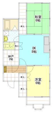 誠和ビル(2SDK/4階)の間取り写真