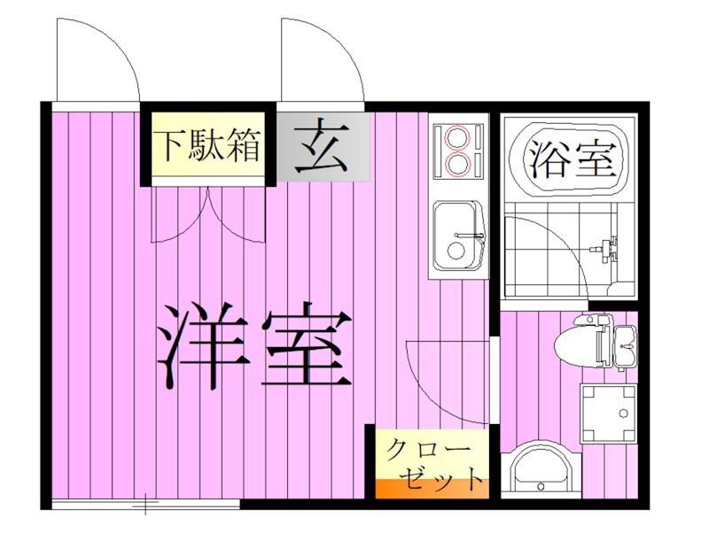 LUDENS五反野FR(ワンルーム/3階)の間取り写真