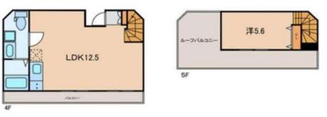 PASSAGE 白金(1LDK/4階)の間取り写真