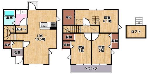 ネイバリータウン(3LDK/1階)の間取り写真