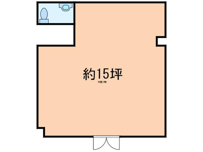 シャトルブラウンA(ワンルーム/1階)の間取り写真