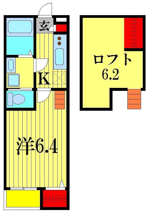 CASA MIYASHITA(1K/1階)の間取り写真