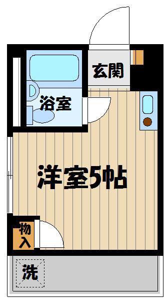 メゾン701(ワンルーム/1階)の間取り写真