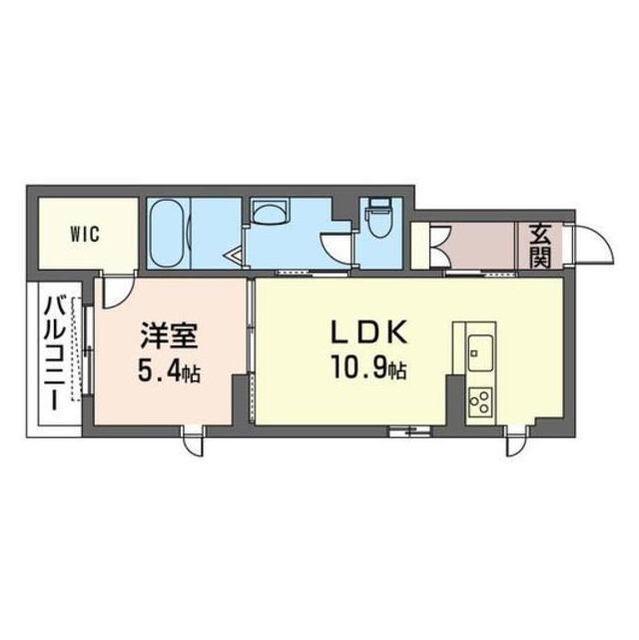 セレナ ヴィラ(1LDK/2階)の間取り写真