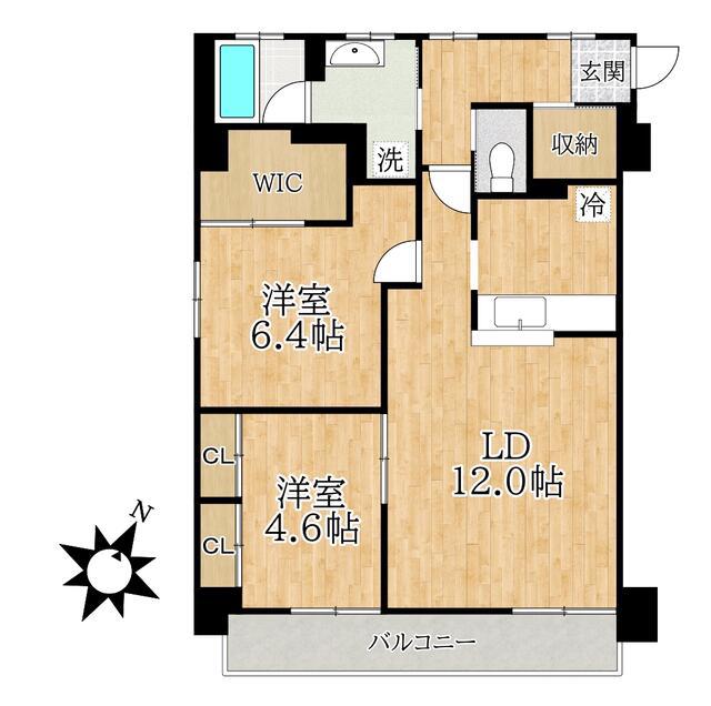 ライヴス行徳(2LDK/3階)の間取り写真