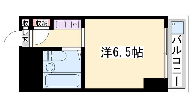 忍町中村コーポ(ワンルーム/2階)の間取り写真