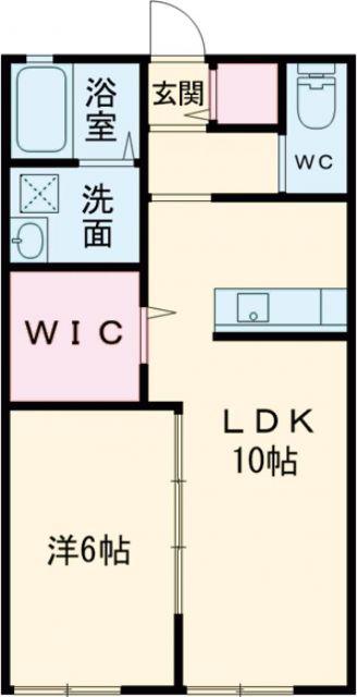 マグハイム(1LDK/1階)の間取り写真