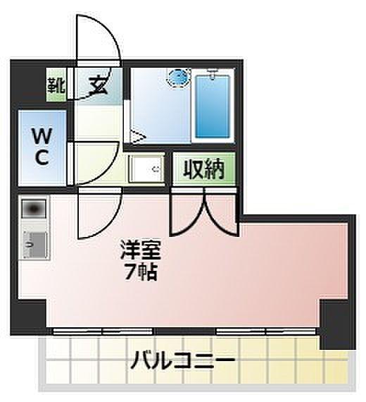 スカイコート田園調布(ワンルーム/3階)の間取り写真