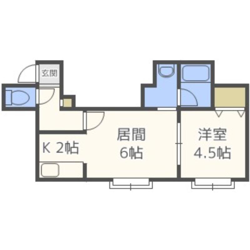 エリート(1LDK/3階)の間取り写真