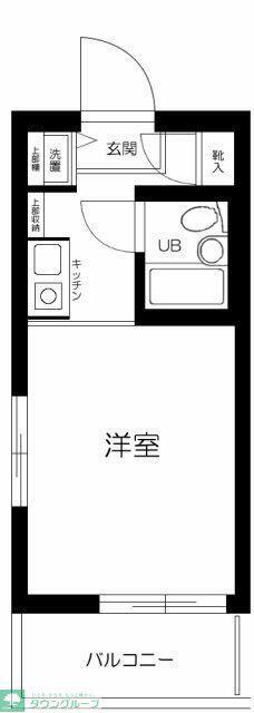 トップ矢向(ワンルーム/4階)の間取り写真