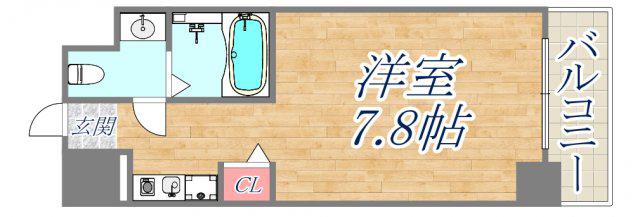 デルファーレ西宮(1K/3階)の間取り写真