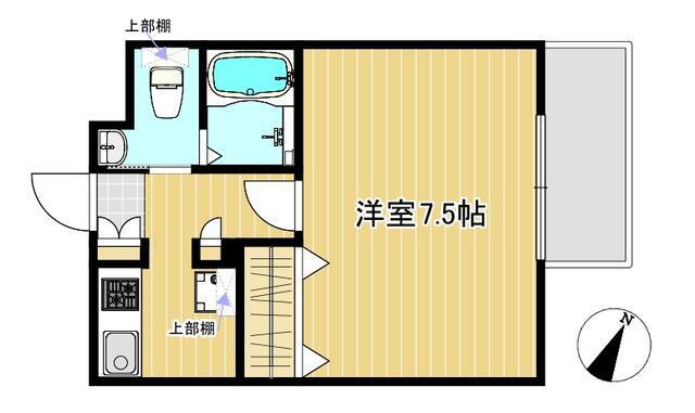 フェニックス中野新橋パインアイル(1K/2階)の間取り写真
