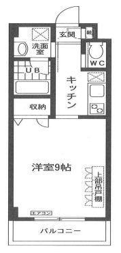 ハーモライト和光(1K/2階)の間取り写真