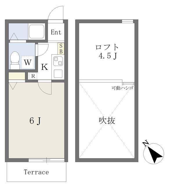 マ・ピエス津田山(1K/1階)の間取り写真