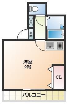 KSマンション(1K/5階)の間取り写真