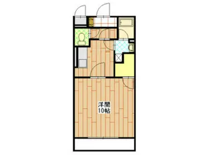 メゾーネ・オーブ(1K/4階)の間取り写真