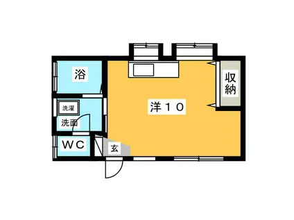 鎌倉ウィング(ワンルーム/1階)の間取り写真