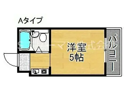 泉州昭和ビル(ワンルーム/2階)の間取り写真