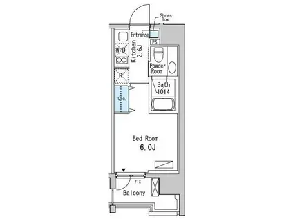 ベルファース目黒(1K/3階)の間取り写真