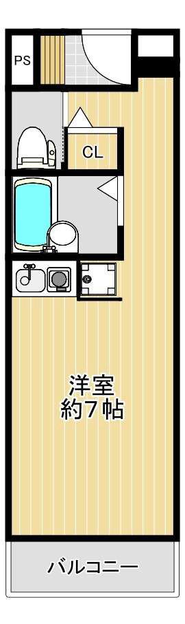 サムティ神戸浜崎通(ワンルーム/3階)の間取り写真
