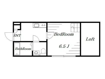 クレイス東千葉(1K/3階)の間取り写真