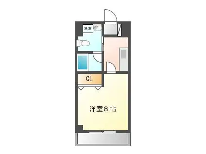 ニッセイコーポIII (1K/3階)の間取り写真