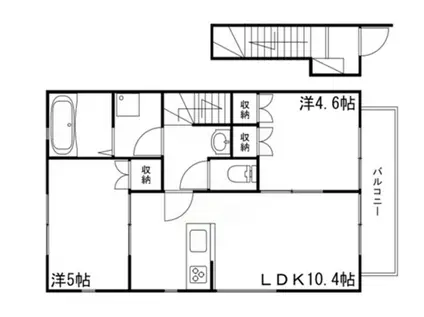 MISTRAL別所II(2LDK/2階)の間取り写真