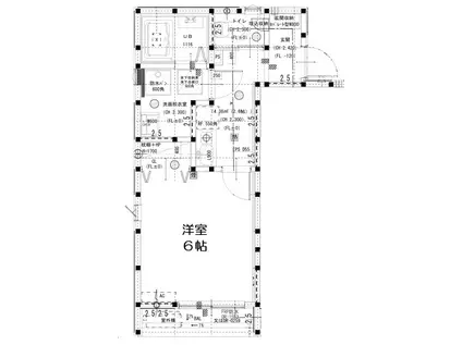 グランソフィア蕨(1K/2階)の間取り写真
