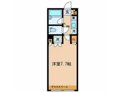 GARDEN COURT KAMIKITAZAWAガーデンコートカミ(1K/3階)の間取り写真