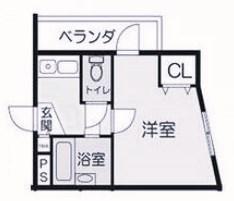 ステラハウス15(1K/1階)の間取り写真