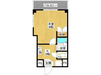 アネシス新大阪(1K/3階)の間取り写真