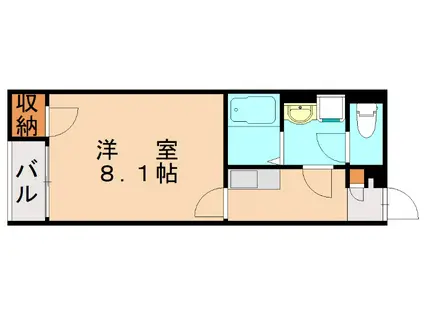 クレイノオークタウンIV(1K/1階)の間取り写真