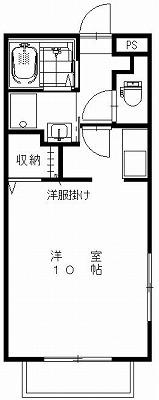 LE SOUJIRO ル 荘ジロー(1DK/2階)の間取り写真