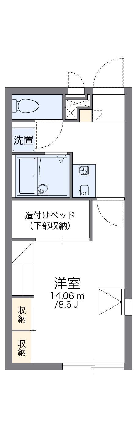 レオパレスアンダンティーノ(1K/1階)の間取り写真