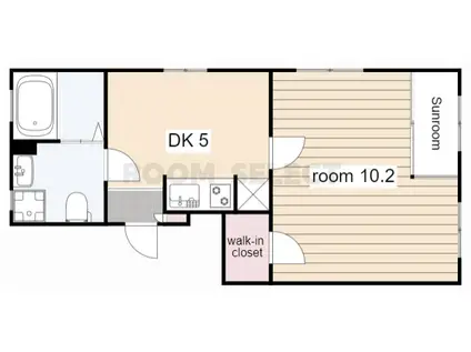 LAMOUR陽明(1DK/3階)の間取り写真