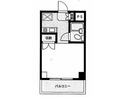 ヴィラヤマナカ4(ワンルーム/3階)の間取り写真
