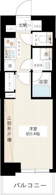 MAXIV練馬ノース(1K/4階)の間取り写真