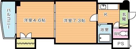 ロイヤルマキシム(2K/10階)の間取り写真