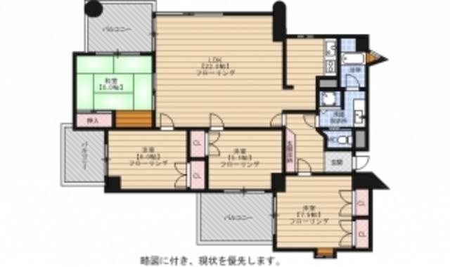 ベルメゾン昭代(4LDK/3階)の間取り写真