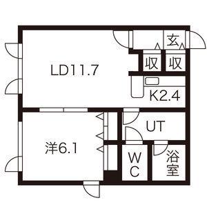 ST32(1LDK/3階)の間取り写真