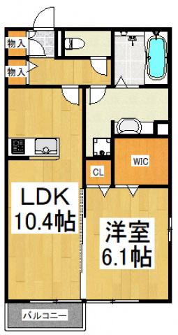 ティルタ サリ(1LDK/1階)の間取り写真