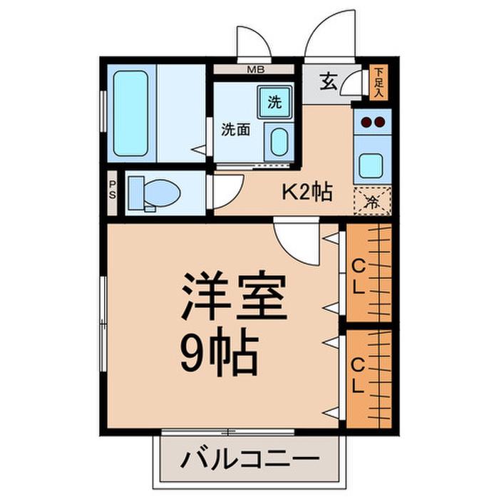 MAISONマリーノ(1K/3階)の間取り写真