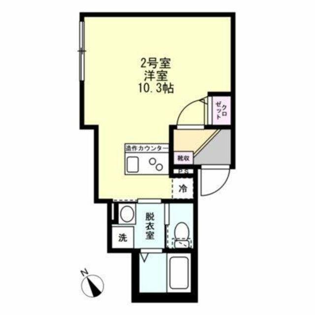 ベイルームステラ稲田堤(ワンルーム/3階)の間取り写真